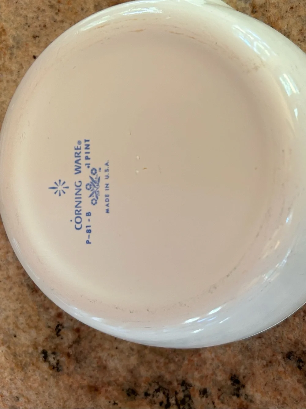Corning Ware P-81B Blue Cornflower 1950’s Menuette Pan 1PT w/Pyrex Lid P-81C
